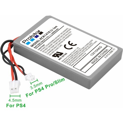 Аккумулятор для геймпада dualshock v1 v2 Sony PS4 Литий-ионная батарея 2000mAh универсальный 1 и 2 ревизия джойстика 1290₽