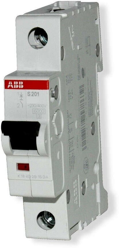 Автоматический выключатель ABB 1-полюсный S201 C6 (автомат электрический) 2CDS251001R0064
