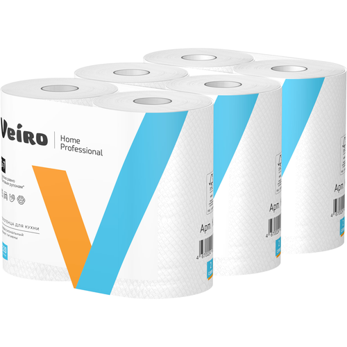 k203 бумажные полотенца в рулонах veiro professional comfort белые двухслойные 6 рул х 150 м K301 Бумажные полотенца в рулонах Veiro Professional Home белые двухслойные (6 рул х 32 м)