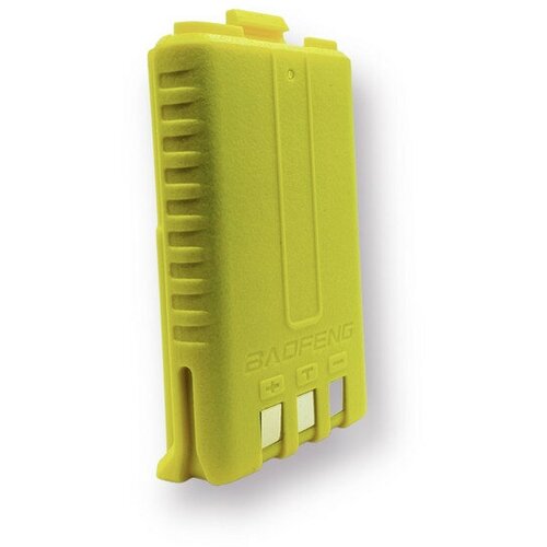 АКБ (аккумулятор) для рации Baofeng UV-5R 1500mAh BL-5B желтый стандартный запасная оригинальная батарея baofeng 3800 мач фотоаккумулятор 1800 мач для портативной рации фотоаккумулятор uv 5r uv5r фотоаккумулятор 5rb 5rl