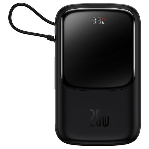 Портативный аккумулятор BASEUS Qpow Pro Digital Display Fast Charge 20W iP Edition 3A 10000 мАч черный с кабелем Ty 442800₽