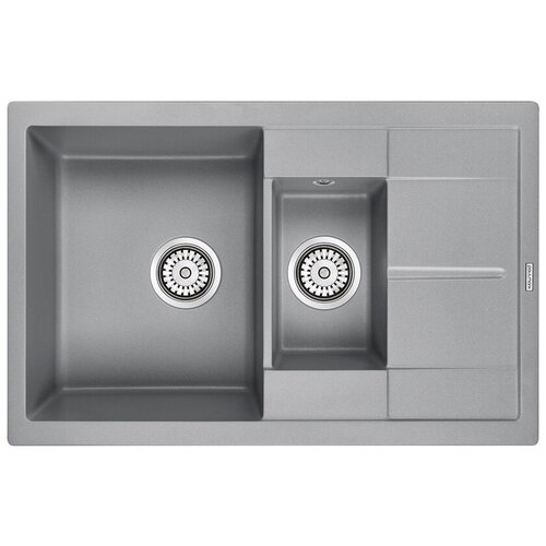 Кухонная мойка Paulmark Feste PM237850-GRM серый металлик