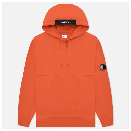 Мужская толстовка C.P. Company Logo Hoodie Diagonal Raised Fleece оранжевый, Размер XXL