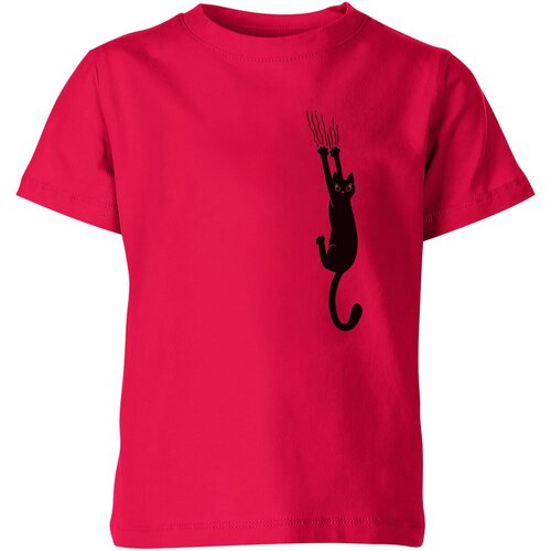 Футболка Us Basic, размер 14, розовый мужская футболка царапающая кошка xl белый