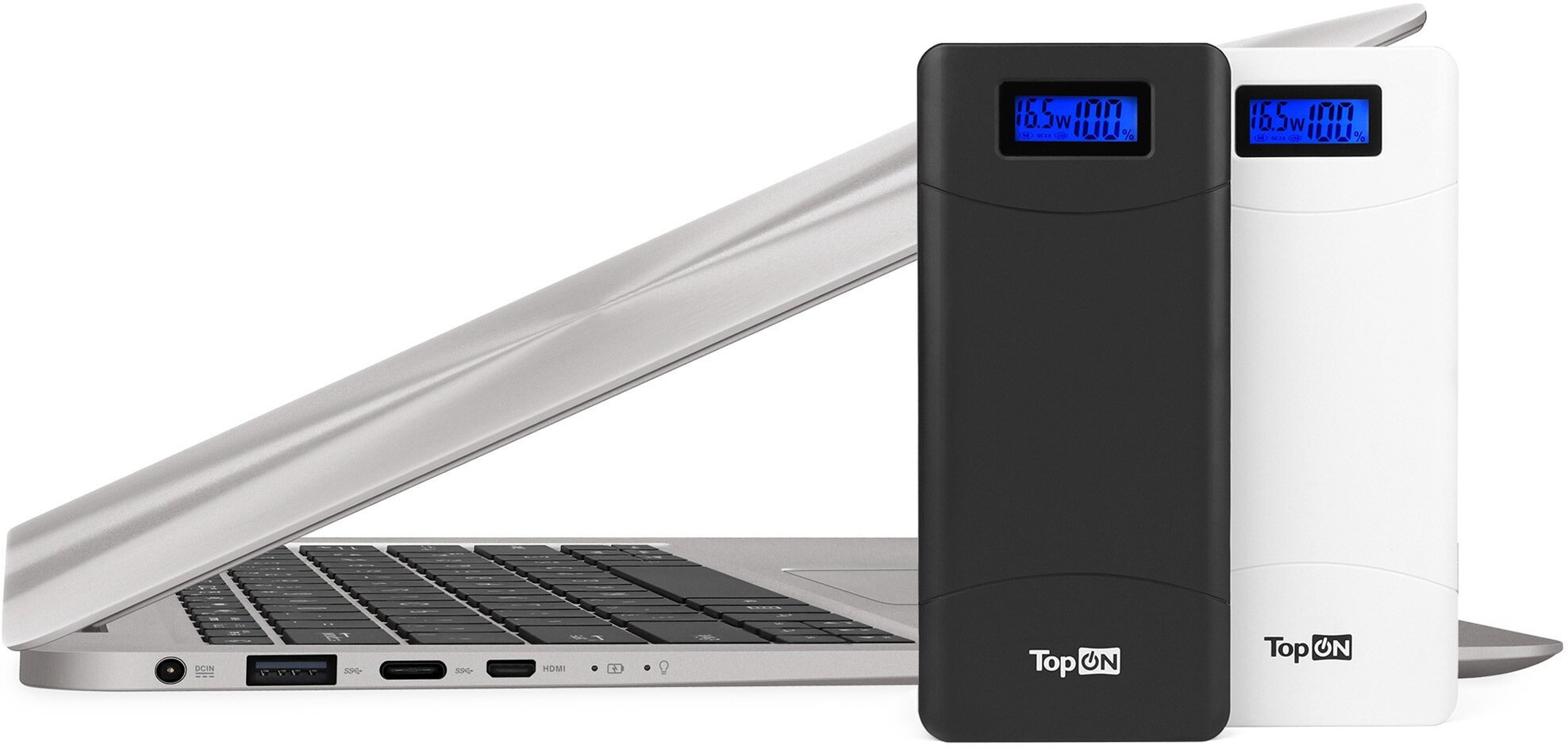 Внешний аккумулятор (Power Bank) TOPON TOP-T72/W, 18000мAч, белый [101305] - фото №8