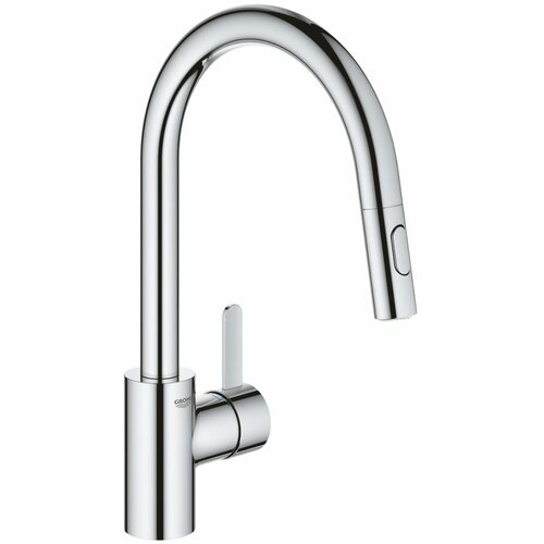 Grohe Eurosmart Cosmopolitan Смеситель для мойки с выдвижным аэратором, высокий излив 31481001 аксессуар для смесителя grohe eurosmart cosmopolitan 13261000 излив