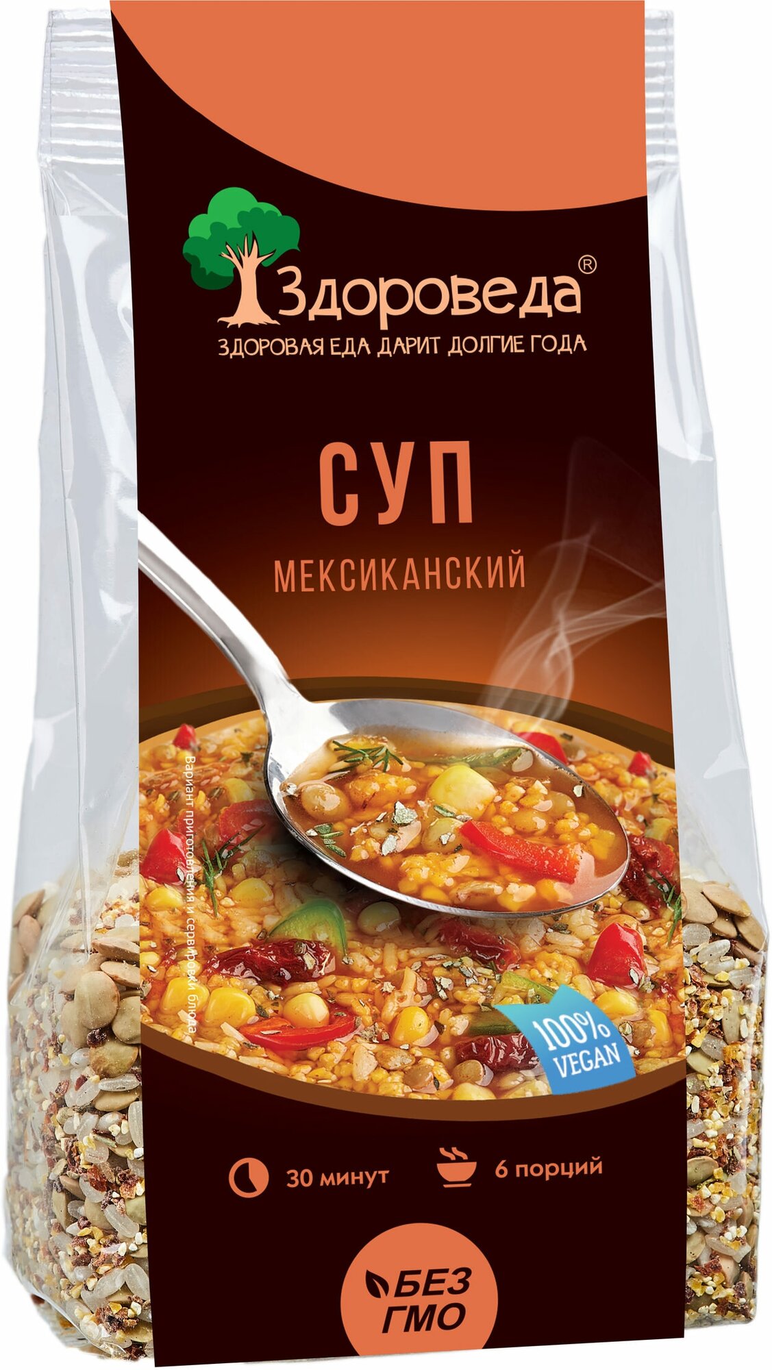 Суп "Мексиканский" с рисом и кукурузой Здороведа 250 г