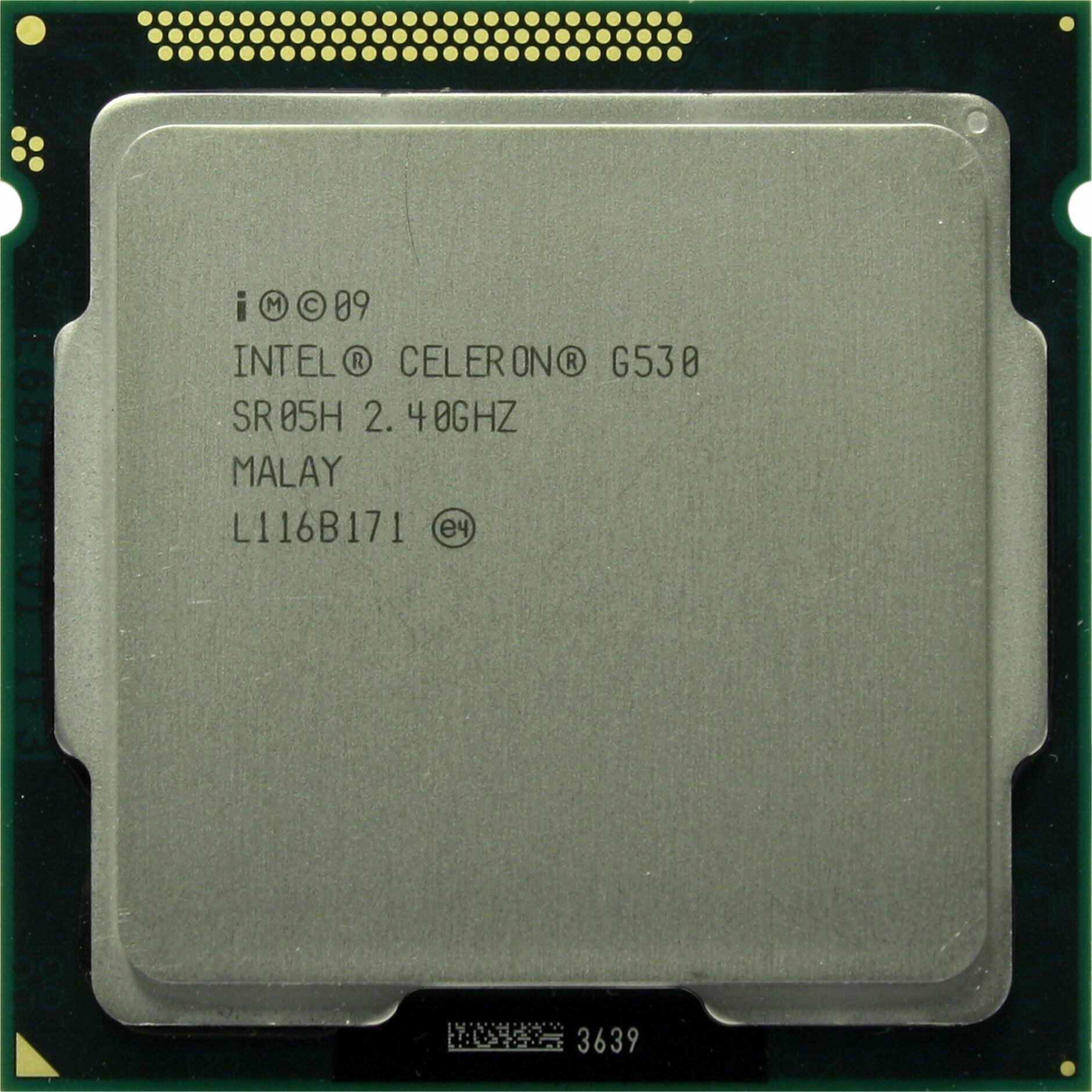 Процессор Intel Celeron G530 (2,4 ГГц, LGA 1155, 2 Мб, 2 ядра)