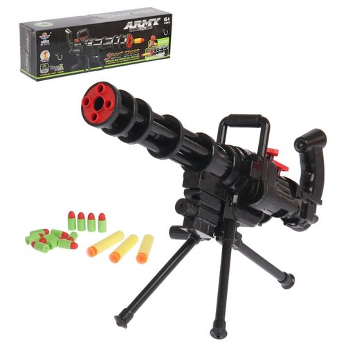 Автомат «Миниган», стреляет мягкими пулями игрушечный автомат миниган стреляет мягкими пулями м134 голден