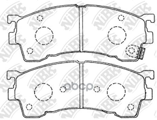 Pn5239 Колодки Тормозные Mazda 323/626/Premacy 92- Передние NiBK арт. PN5239