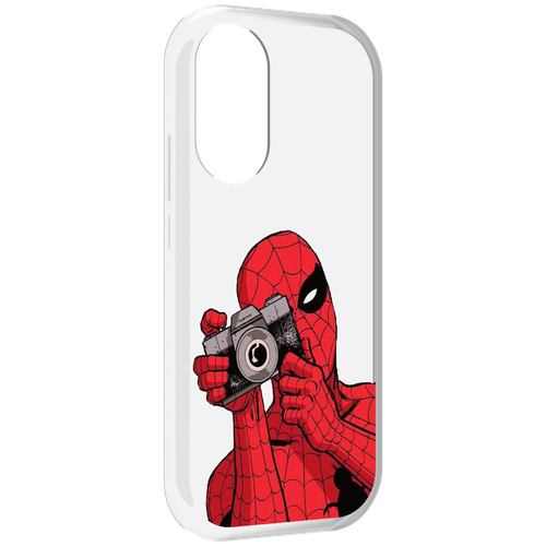 Чехол MyPads человек паук фотограф детский для Honor X7 задняя-панель-накладка-бампер