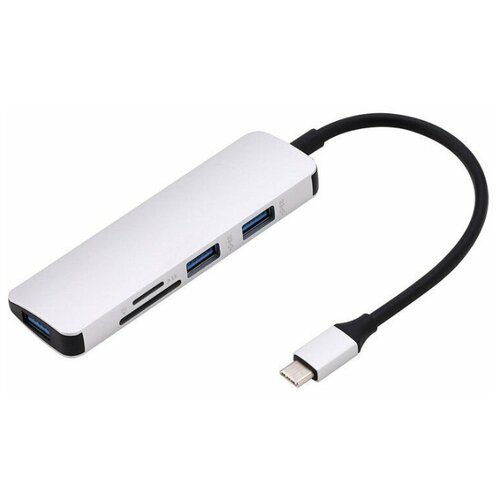 Переходник Type-C to USB 3 в 1 (USB 3.0*3 TF SD CARD) для MAC устройство для чтения sd карт phixero usb 3 0 type c 4 в 1 5 гбит с компактный адаптер для флеш памяти смарт карт tf cf ms кабель 15 см для ноутбука пк mac