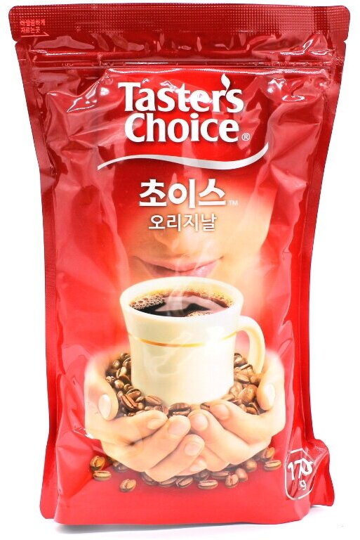 Кофе растворимый Корейский Taster’s Choice Original, 170 гр. сублимированный (пакет)