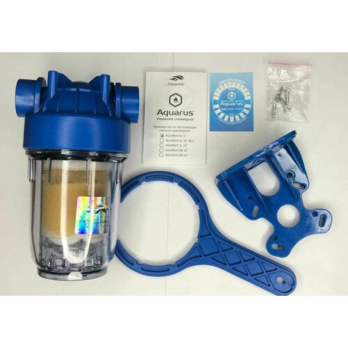 Фильтр для воды и защиты от накипи для стиральных, посудомоечных маших, газовых и электрических котлов и колонок усиленный корпус AQUARUS SL 5