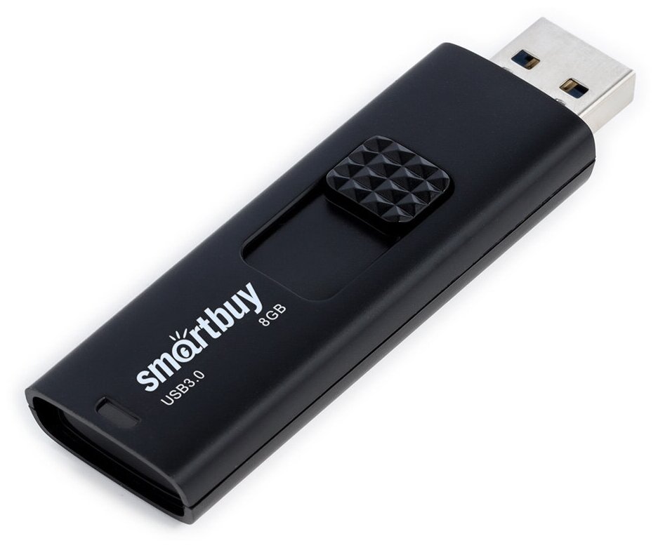 Память Smart Buy "Fashion" 8GB, USB 3.0 Flash Drive, черный (арт. 350464)