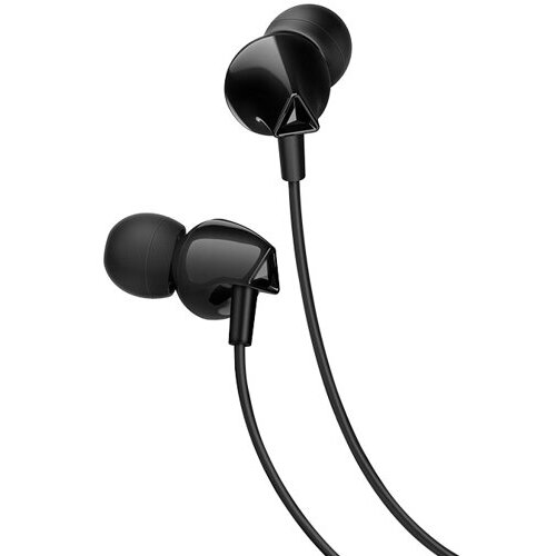 Наушники вкладыши с микрофоном Hoco M60 Perfect Sound Black, мобильная гарнитура, черные