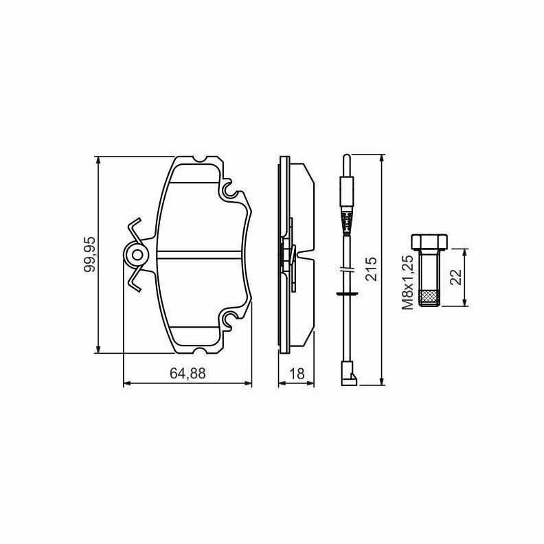 Тормозные колодки Bosch - фото №3