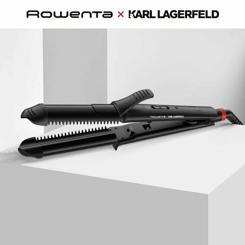 Мультистайлер для волос 3 в 1 ROWENTA Karl Lagerfeld CF451LF0 выпрямлениезавивка 170-200 C черный 1830008551 В комплекте 1шт 1056000₽