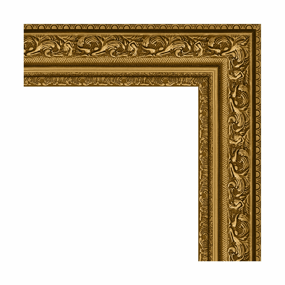 Зеркало Evoform в багетной раме виньетка состаренное золото 56 мм, 64x64 см - фото №5