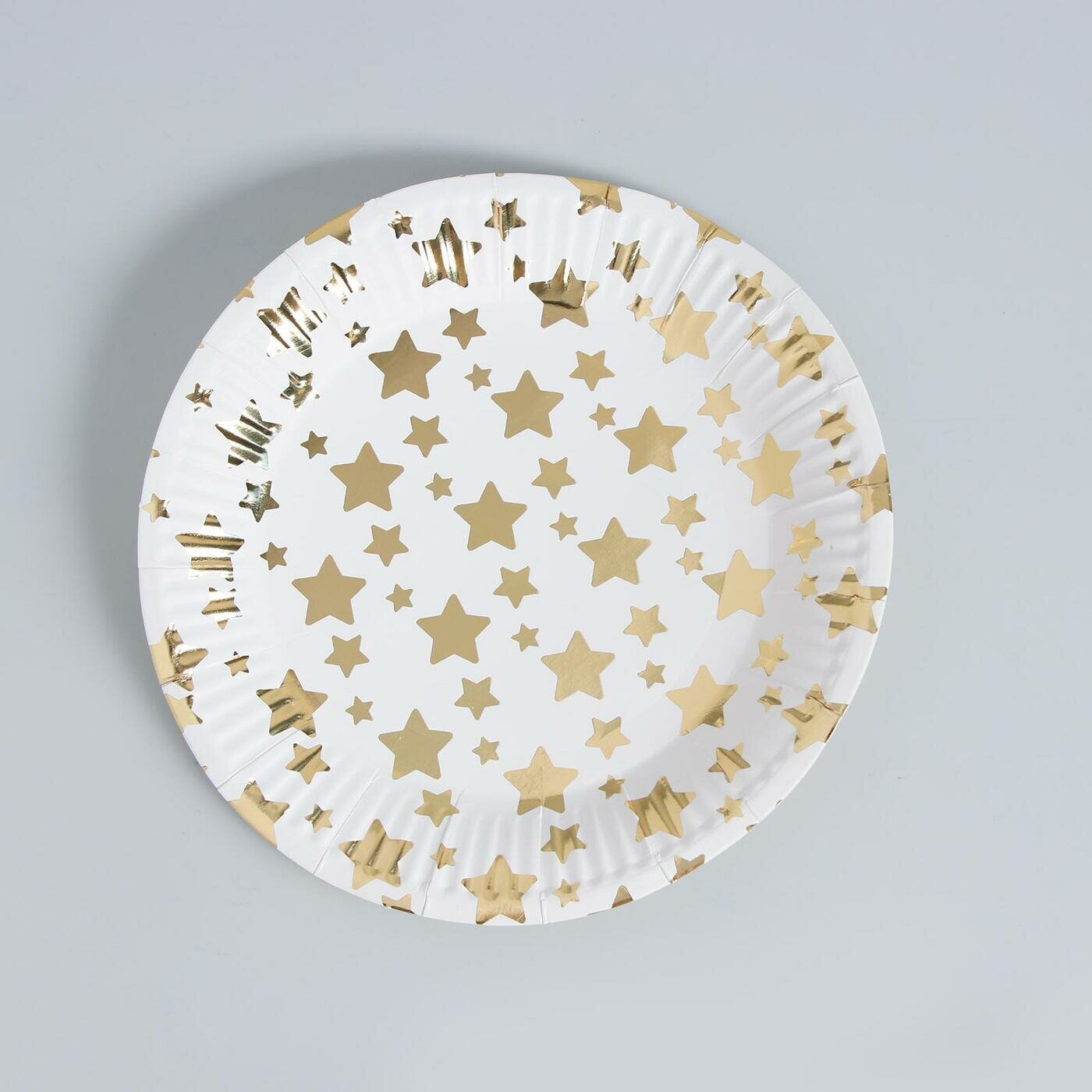 Набор посуды «С днём рождения», золотые звёзды - фотография № 3