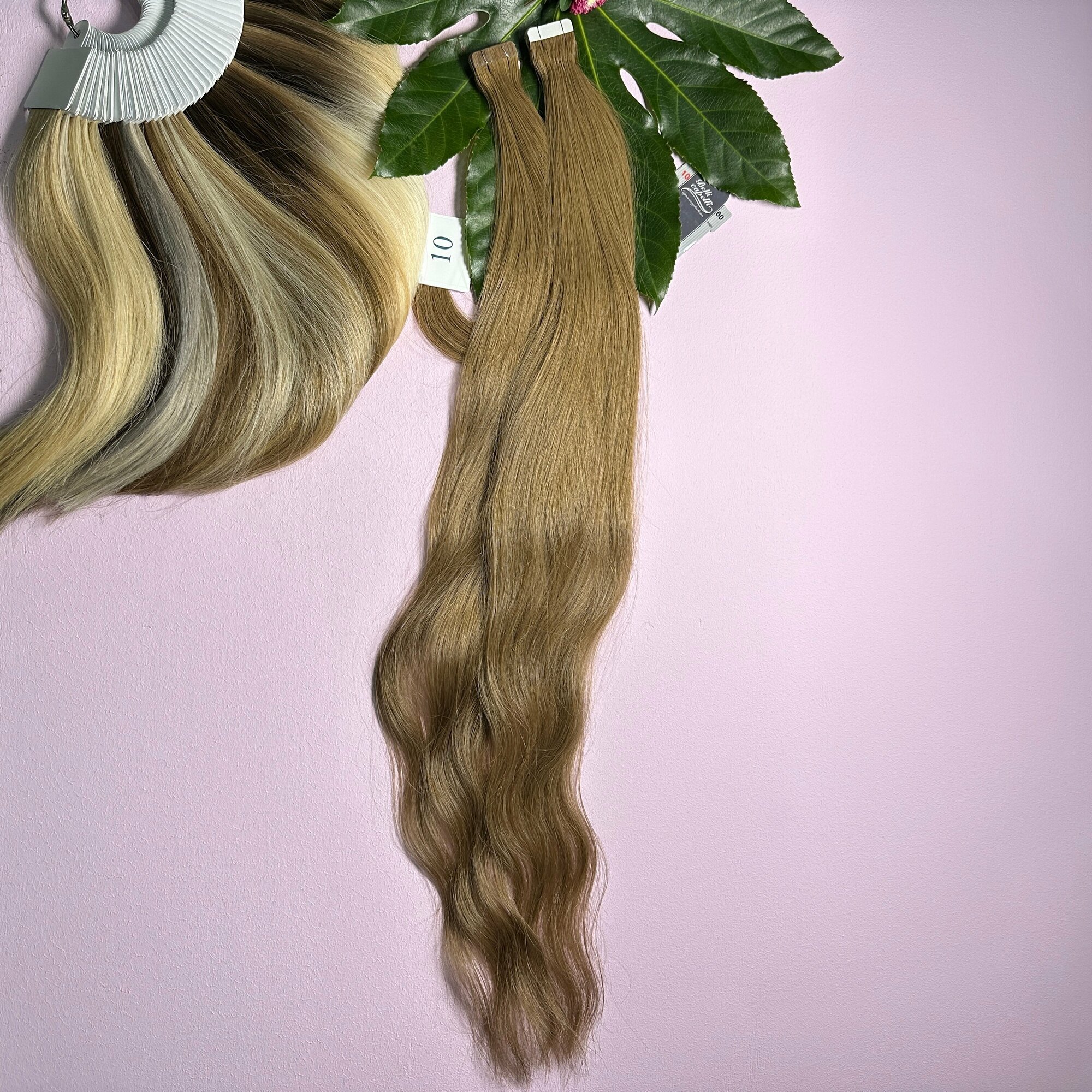 Волосы Belli Capelli славянские люкс на ленте 2,8см 60-65 см №10 (20 лент)
