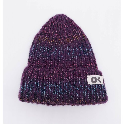 фото Шапка бини ok, размер onesize, фиолетовый