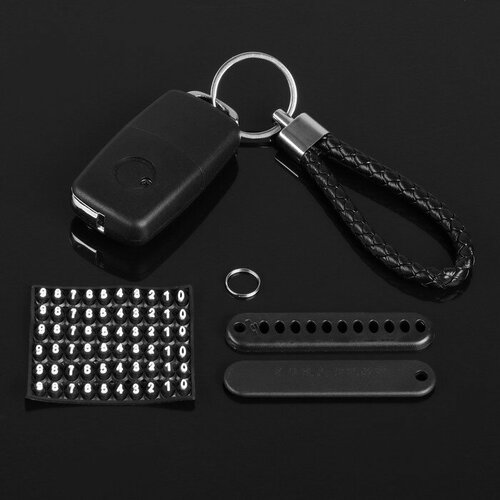 Брелок Cartage, черный, серебряный 20 штук фурнитура основа для брелков кольчуга брелок для ключей сотового телефона серебристый