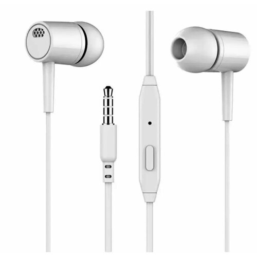 Наушники проводные Наушники D21 вакуумные цвет белый 329₽