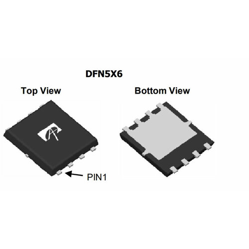 Микросхема AON6504 N-Channel MOSFET 30V 85A микросхема aoe6932 dual n channel mosfet 30v 85a