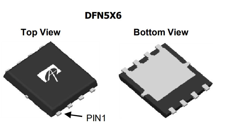 Микросхема AON6504 N-Channel MOSFET 30V 85A