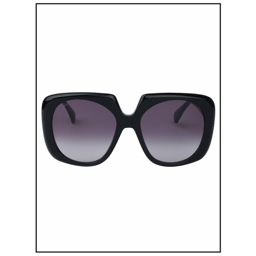 фото Солнцезащитные очки max mara, квадратные, градиентные, с защитой от уф, для женщин, черный