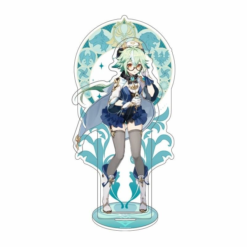 Акриловая фигурка Monstadt Characters Standee Sucrose ЭМСИ - фото №4