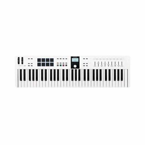 arturia keylab essential 61 mk3 white midi клавиатура Arturia KeyLab Essential 61 mk3 white клавишный контроллер