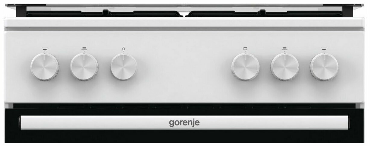 Плита Газовая Gorenje GG6A10WJ белый (стеклянная крышка) реш.сталь - фотография № 3