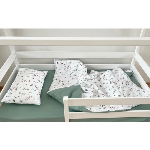 Комплект детского постельного белья 160х70 см ТД-7. Постельное белье детское 70х160 с простыней на резинке.
