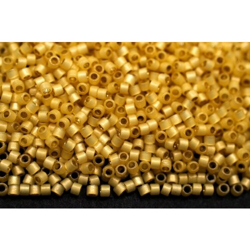 Бисер японский MIYUKI Delica цилиндр 11/0 DB-2186 вино Верде полуматовый, серебряная линия внутри, Duracoat, 5 грамм