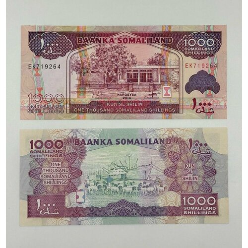 Банкнота Сомалиленд 1000 шиллингов 2014 год