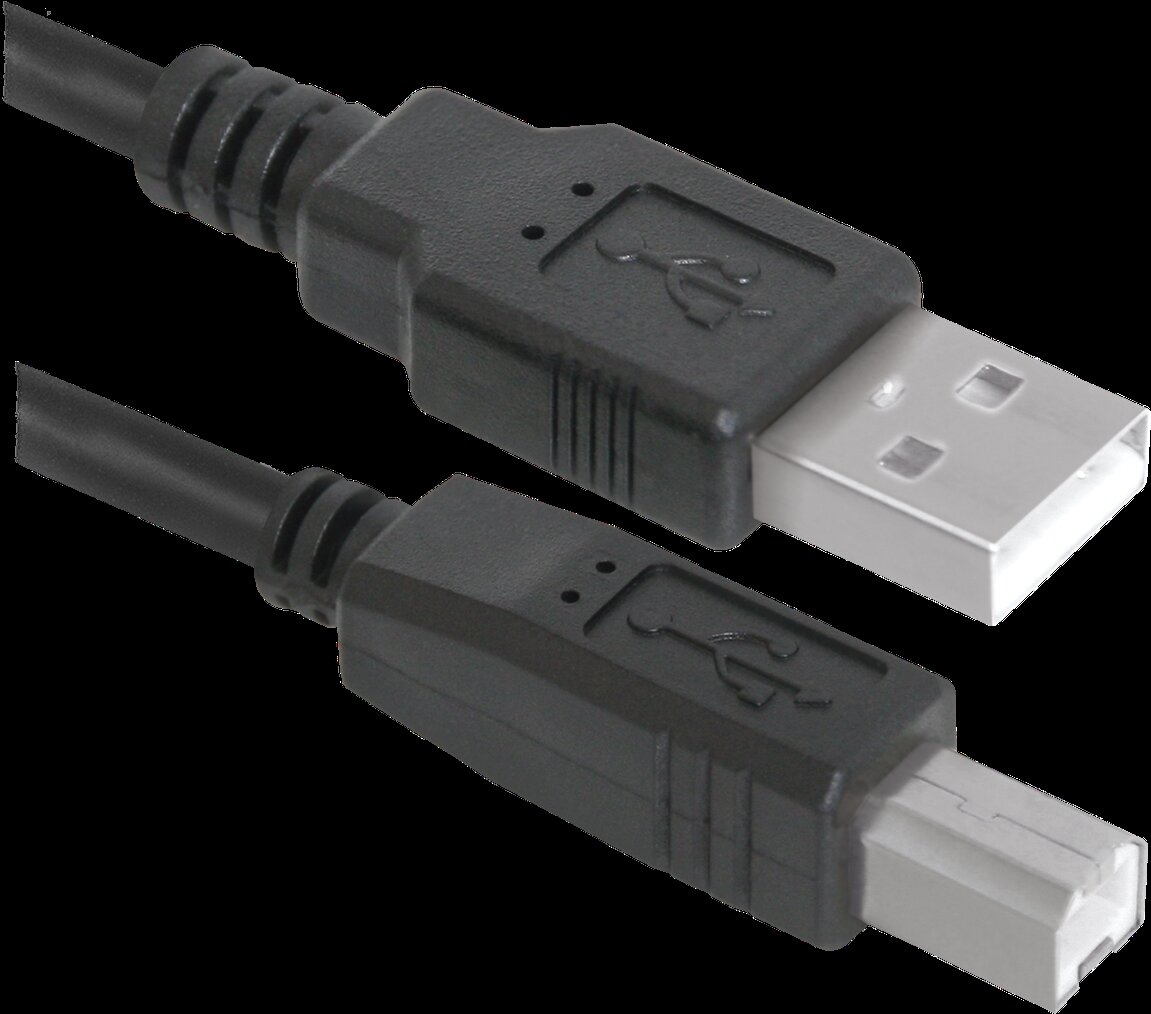 Кабель Defender USB A-USB B, M-M 1,8м Black (usb04-06) - фото №8