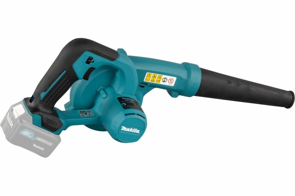 Аккумуляторная воздуходувка Makita CXT 12 В, 2.6 куб.м/мин, 75 м/с, короткий патрубок UB100DZ - фотография № 4