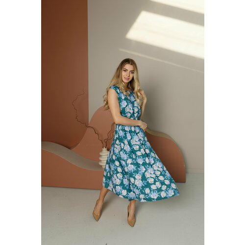 Платье LACSA, размер 44, голубой