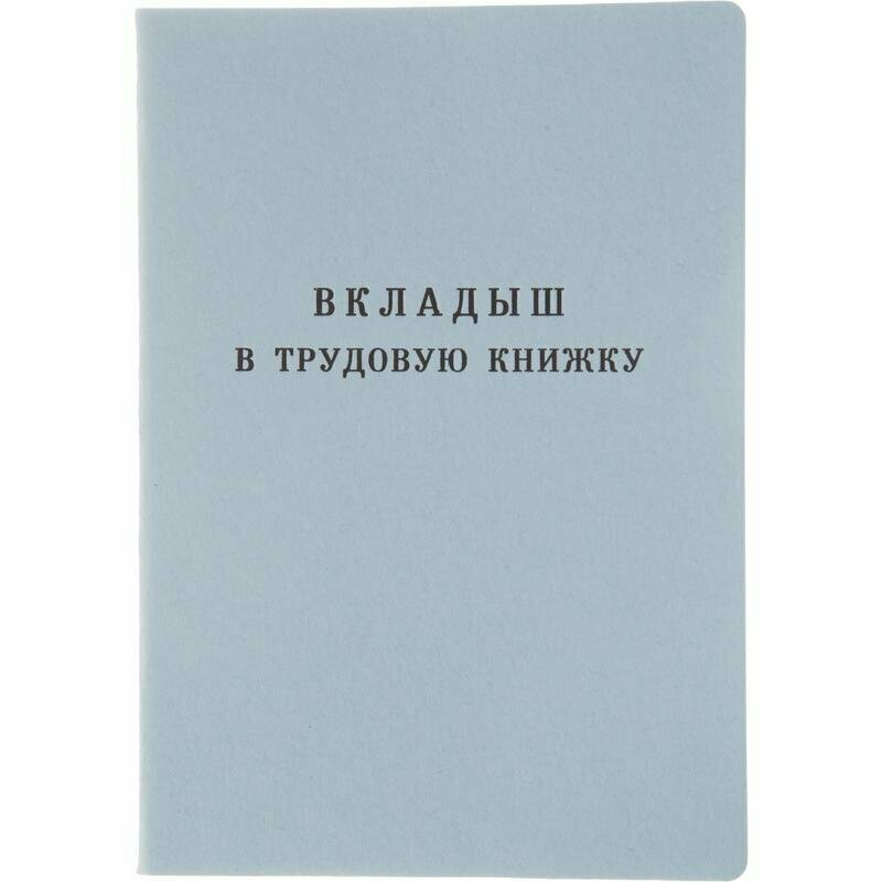 Бланк Вкладыш к трудовой книжке Гознак серия III 88x125 мм офсет 18 листов, 1722702