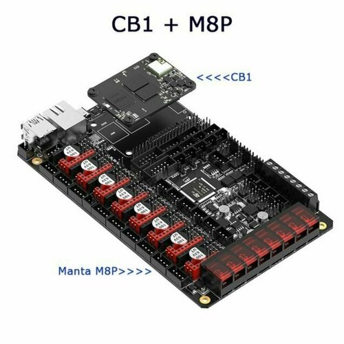 Плата управления BIGTREETECH Manta M8P CB1 с радиатором Материнская плата BIGTREETECH Manta M8P 900000₽