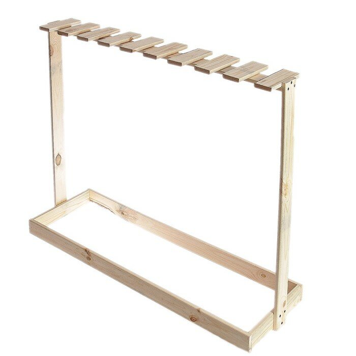 фото Держатель для садового инвентаря, напольный, под 18 инструментов