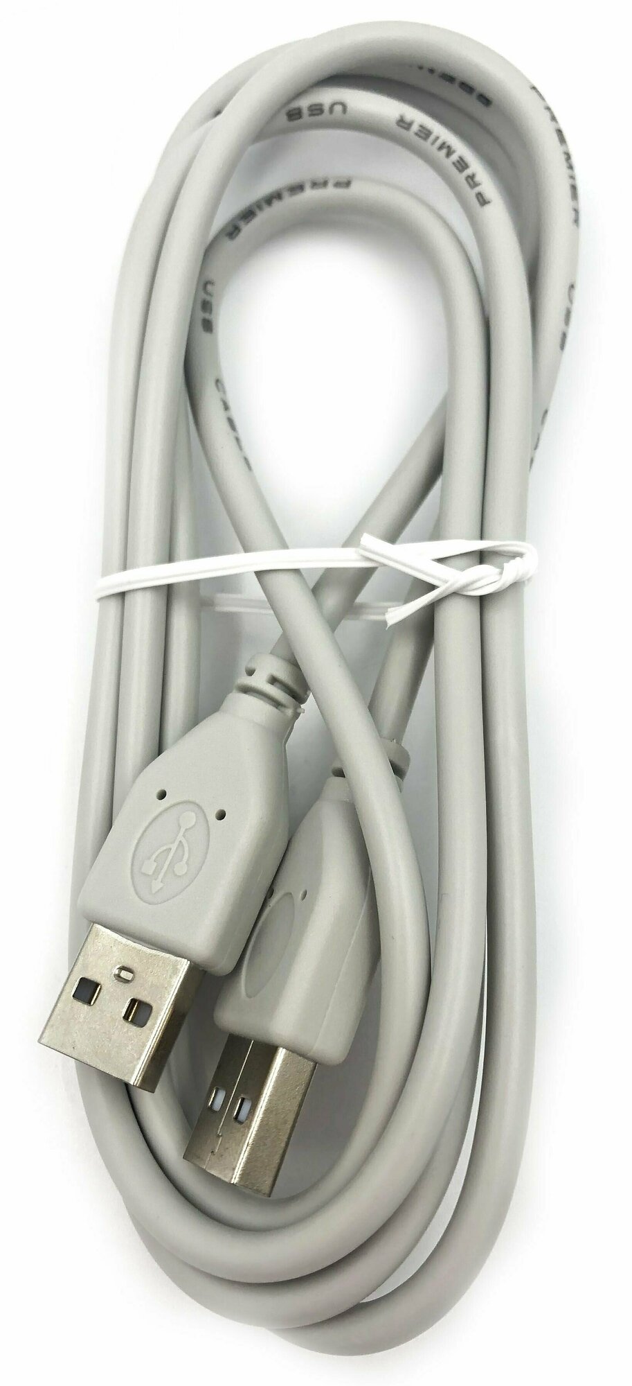 Шнур USB A штекер - USB A штекер (1.5метра) — фото 1