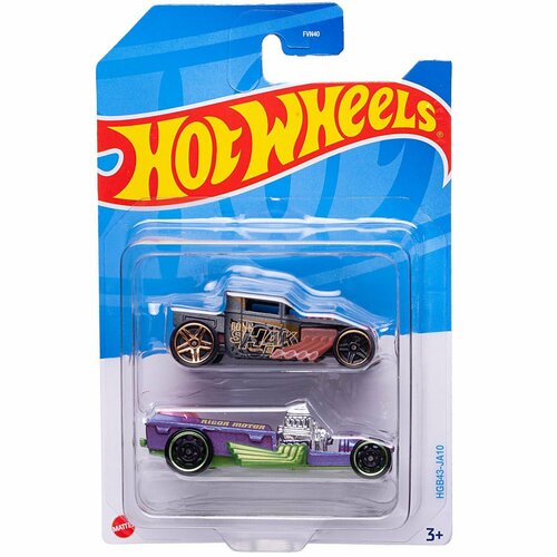 Набор машинок Hot Wheels упаковка из 2-х штук №20 - Mattel [FVN40/20] набор машинок mattel hot wheels подарочный набор из 5 машинок 21