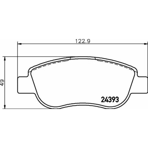 MINTEX MDB2792 Колодки тормозные дисковые к-т 4 шт MDB2792 843₽