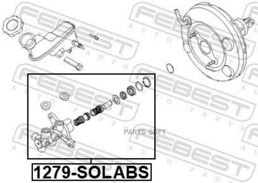 Цилиндр тормозной главный FEBEST / арт. 1279SOLABS - (1 шт)