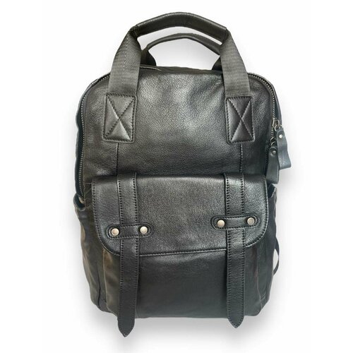 Рюкзак , фактура зернистая, чёрный