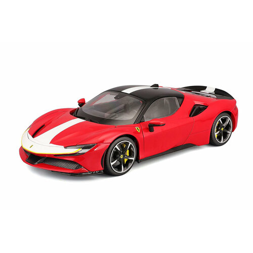 Ferrari SF90 stradale 2021 red/decorated модель автомобиля bburago ferrari f1 sf90 16 себастьян из сплава 1 43 2019