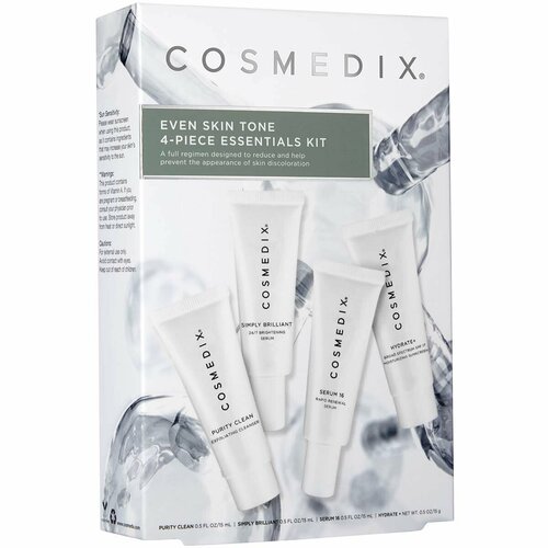 COSMEDIX Набор косметики для лица против пигментации / Even Skin Tone Kit (4 products) сыворотка круглосуточного действия simply brilliant 30 мл